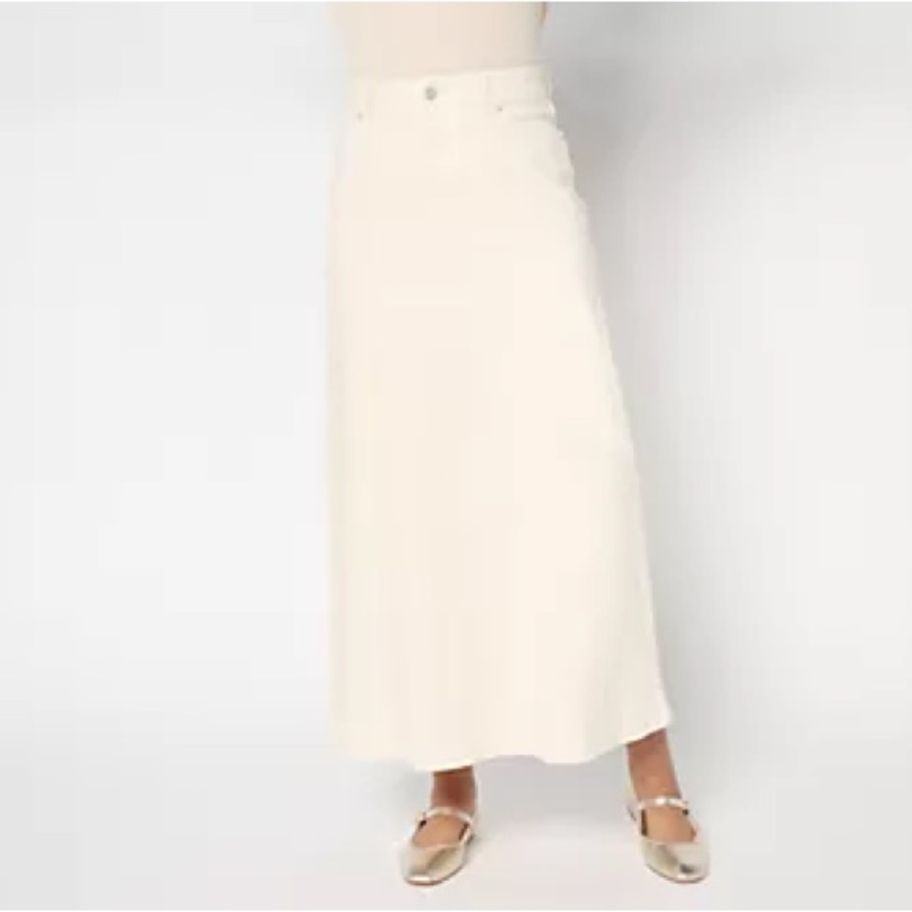 Me by Jennie Garth Regular Sullie PD Denim Maxi Skirtโ